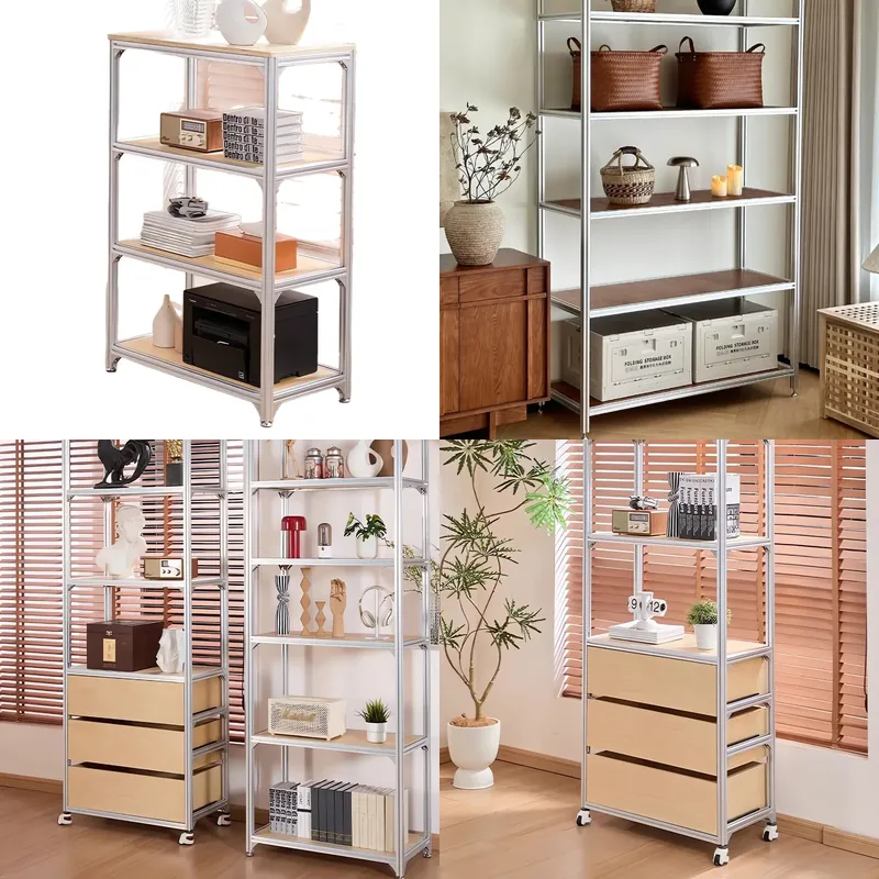 Storage & Organization - 맞춤형 알루미늄 DIY 다층 바닥 수납