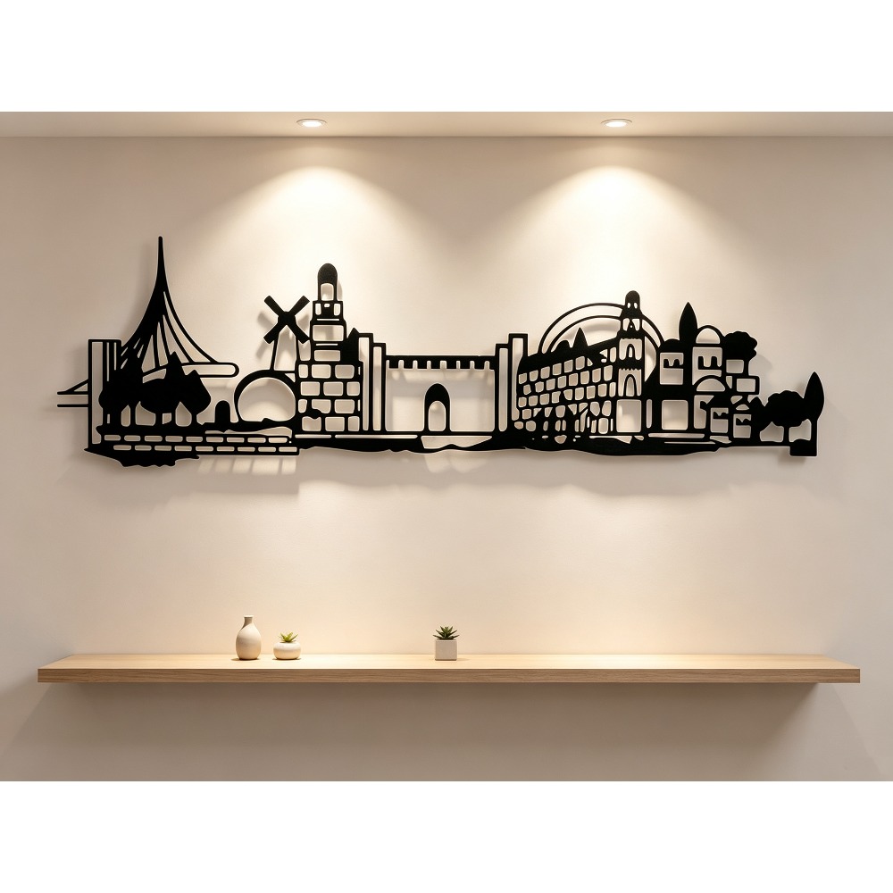 Home Decor - CIFBUY 금속 벽 장식 예술품, 예루살렘