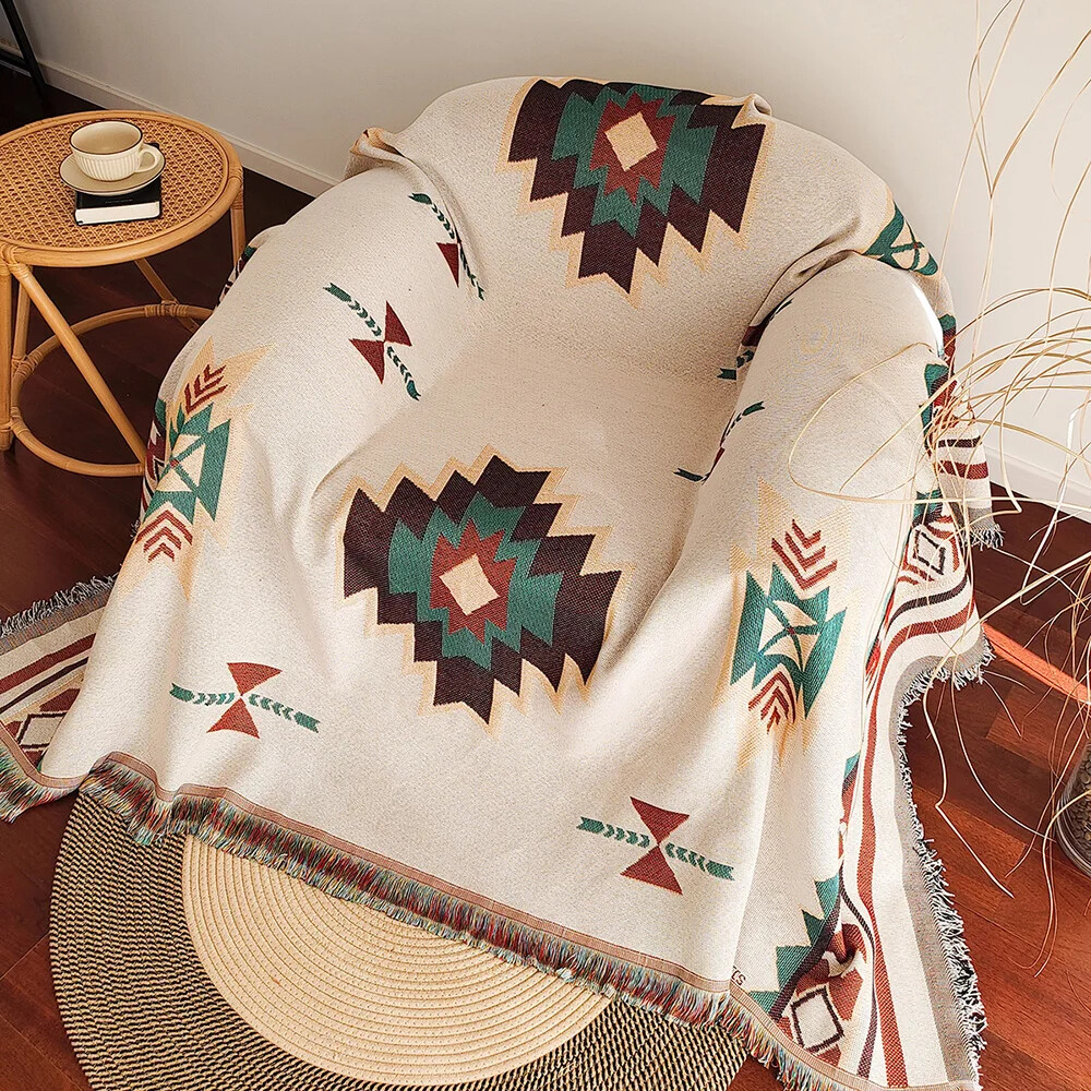 오버사이즈 보헤미안 아즈텍 담요 프린지 장식 남서부 기 - Boho Throw Blanket Fringe 리뷰 및 가격