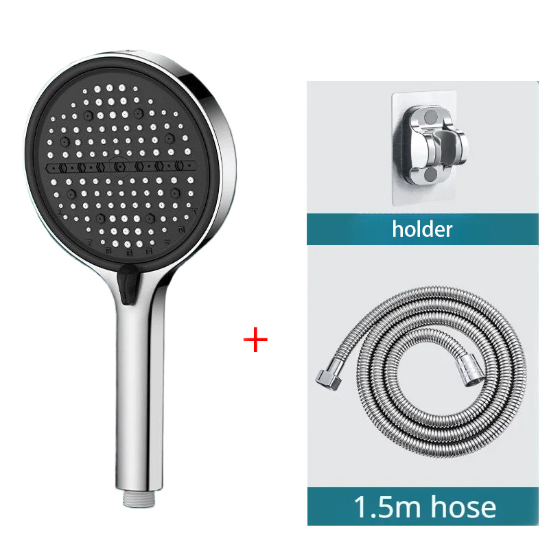 3pcs 욕실 샤워 헤드 실버 8단계 조절 가능 고압  - High Pressure Shower Head Handheld 리뷰 및 가격
