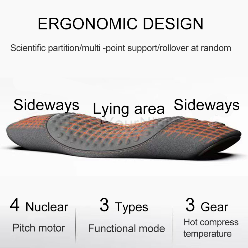 허리 베개 침대 수면 보호 패드, 전기 마사지, 누워  - Anti Snore Contour Pillow 리뷰 및 가격
