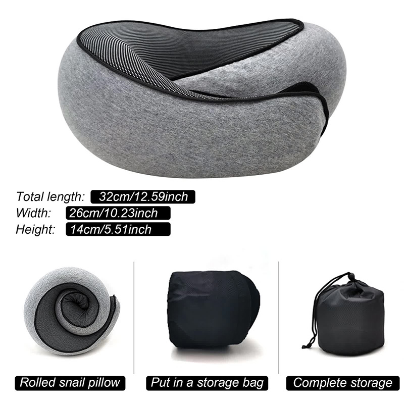 여행용 목베개 메모리폼 U자형 베개 달팽이 모양 여행용 - Anti Snore Contour Pillow 리뷰 및 가격