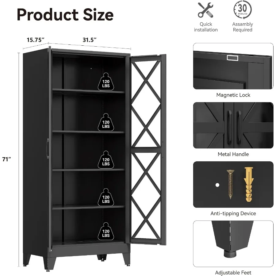 71cm 크기의 금속 수납장으로, 가정이나 사무실에서  - Storage & Organization 리뷰 및 가격